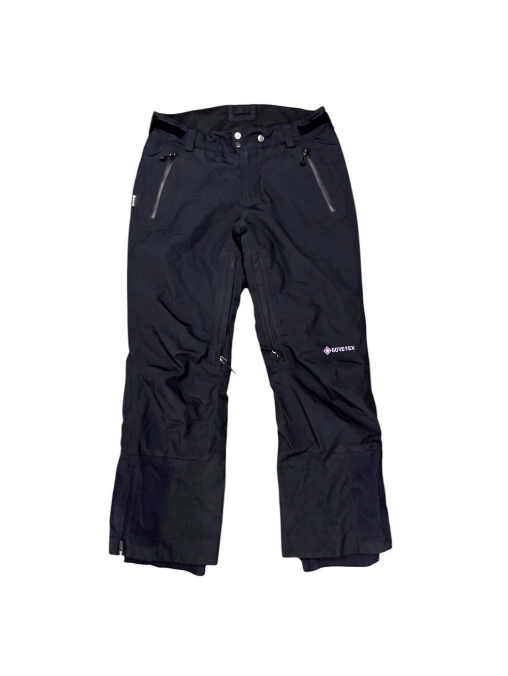 (A5) GORE-TEX Snow Ski Pants Womens X-Large Black Iridescent Logo RECCO
